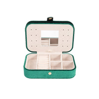 Emerald Green Travel Jewelry Organizer