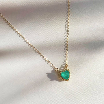 Emerald Heart Necklace