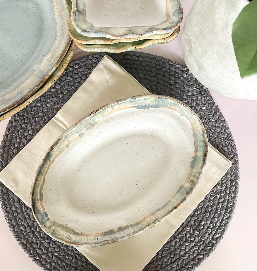 Etta B Magnolia Small Oval Platter