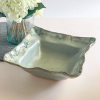 Etta B Peaceful With Lapis Medium Square Bowl