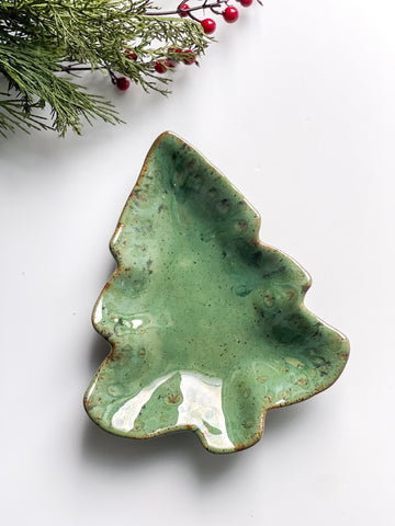 Etta B Pottery Christmas Tree Dish