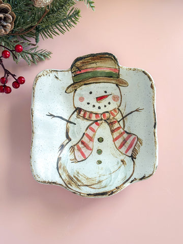 Etta B Pottery Frosty Cheer Dish