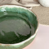 Etta B Pottery Matcha Leaf Sunday Dinner Dish