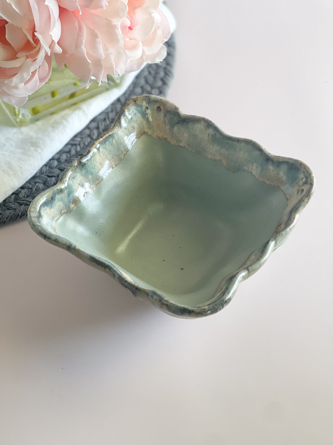 Etta B Pottery Square Snack Bowl