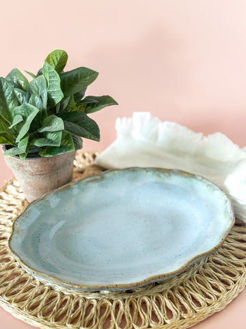 Etta B Pottery Wisteria Small Oval Platter