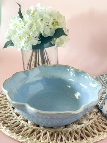 Etta B Pottery Wisteria Vegetable Bowl