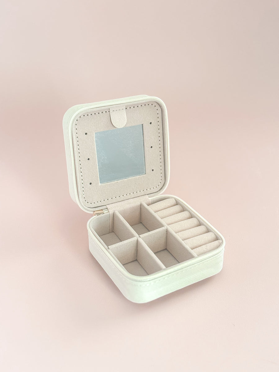 Flower Travel Jewelry Box