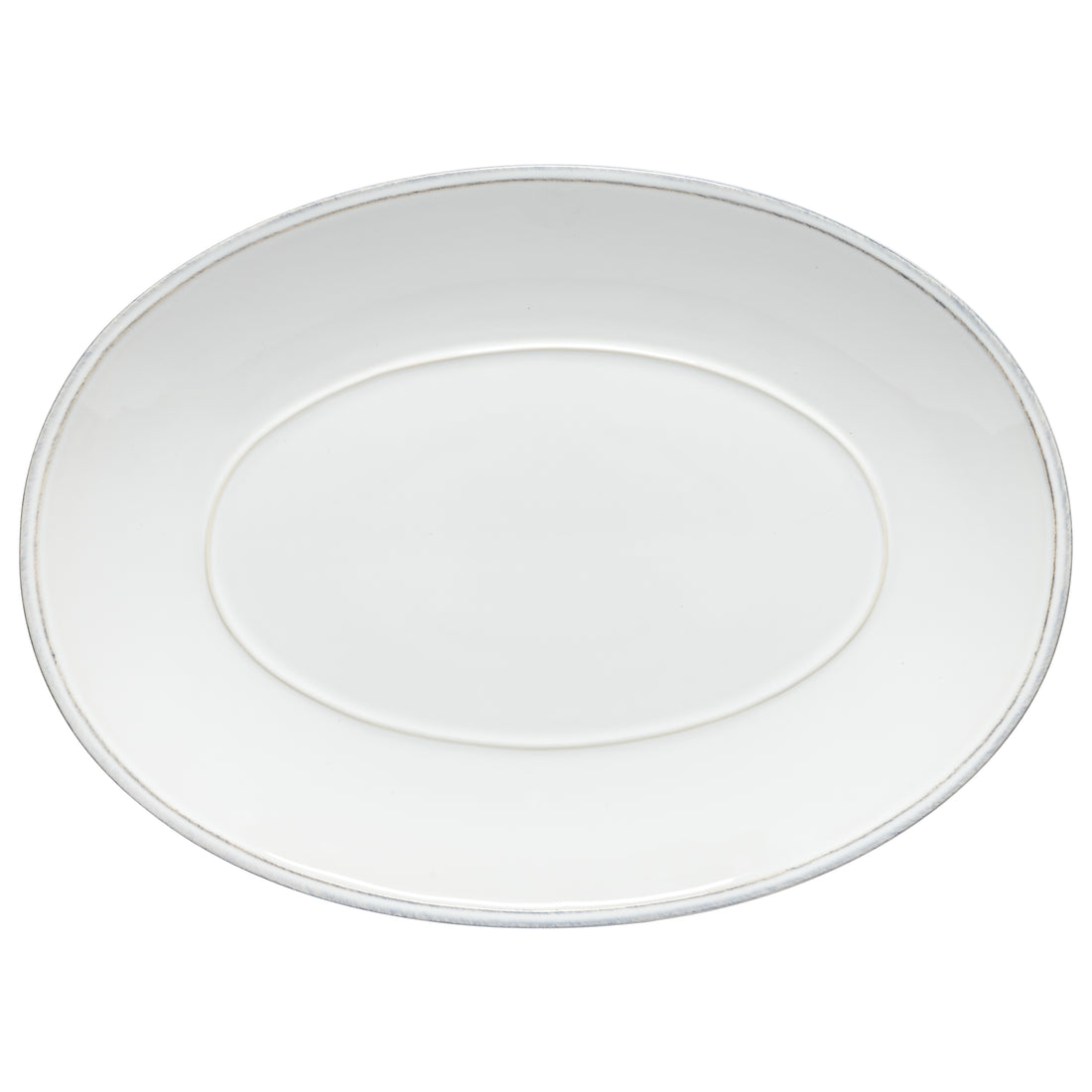 Friso White Large Oval Platter