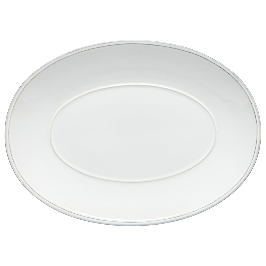 Friso White Large Oval Platter