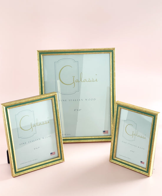 Galassi Green And Gold Channel Frame | SouthernlyPlace