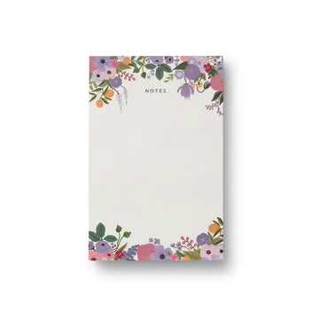 Garden Party Notepad Violet Floral