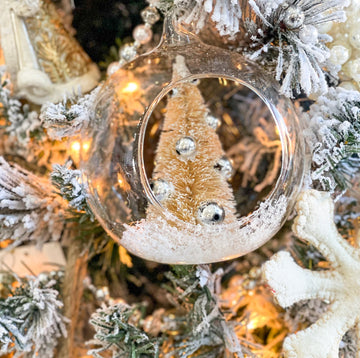 Glass Ornament With Tree
