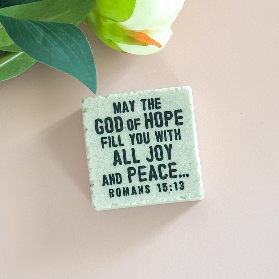 God of Hope Scripture Stone