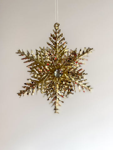 Gold Snowflake Ornament