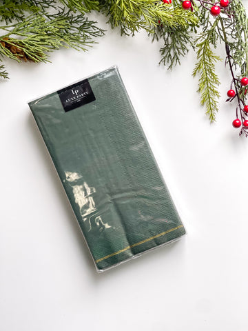 Emerald Green Christmas Guest Towels