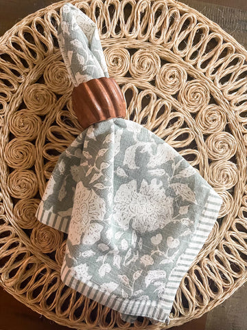 Green Floral Napkin