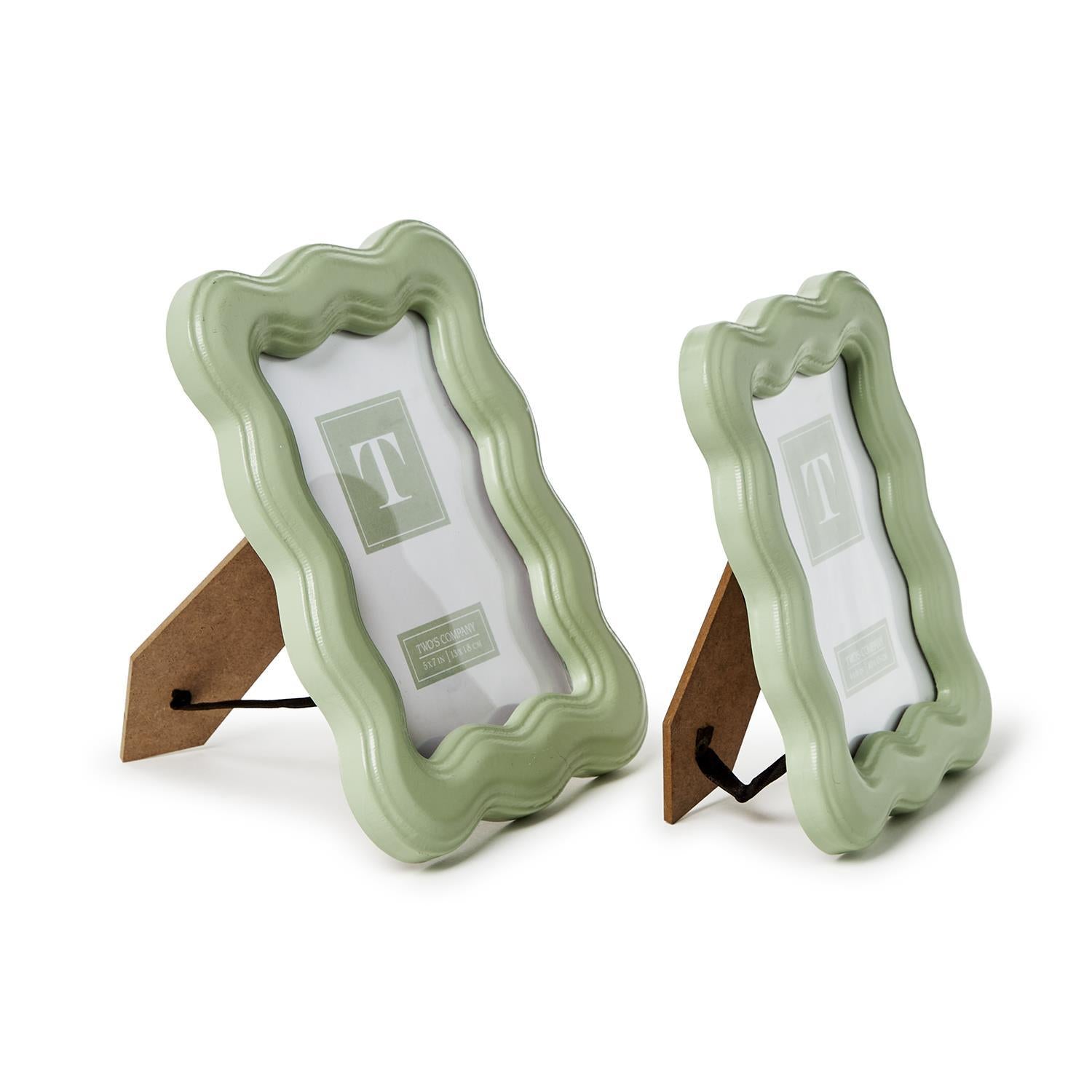 Sage Green Wavy Photo Frame | SouthernlyPlace