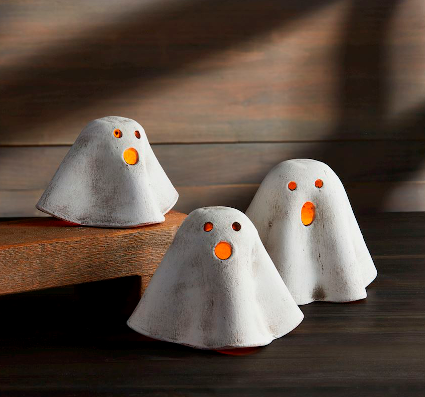 Handmade Ghost Votive