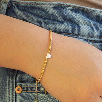 Heart Beaded Intentions Bracelet