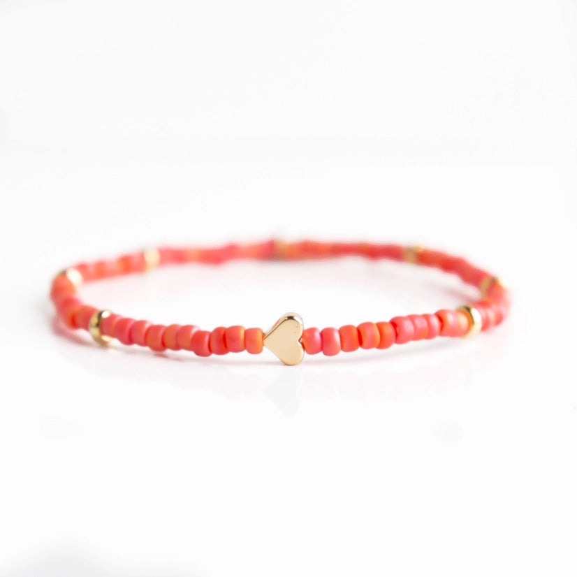 Heart Beaded Reminders Bracelet