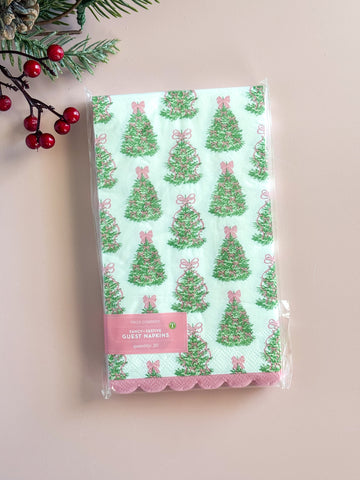 Holiday Trees Paper Guest Towel