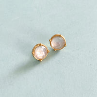 Clear Crystal Honey Stud Earrings