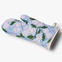 Hydrangea Oven Mitt Side