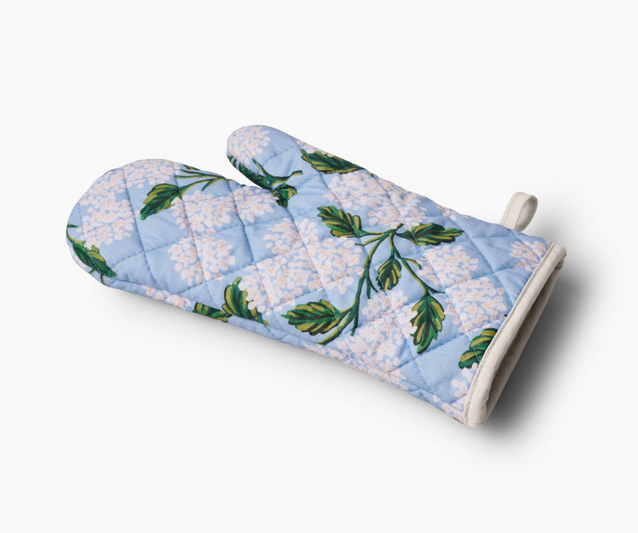 Hydrangea Oven Mitt Side