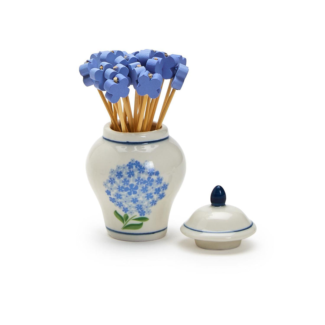 Hydrangea Toothpick Jar