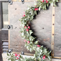 Iced Red Berry Christmas Garland