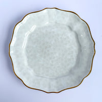 Casafina Impressions White and Gold Salad Plate