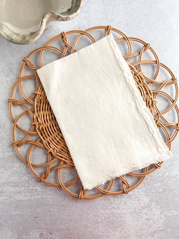 Ivory Stone Washed Napkin