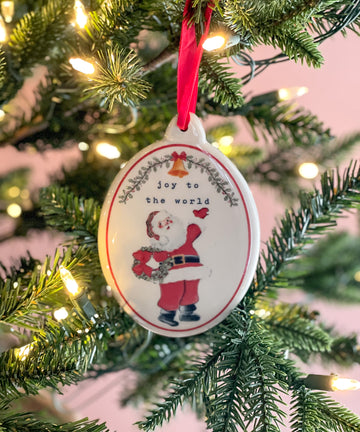 Joy Vintage Christmas Ornament