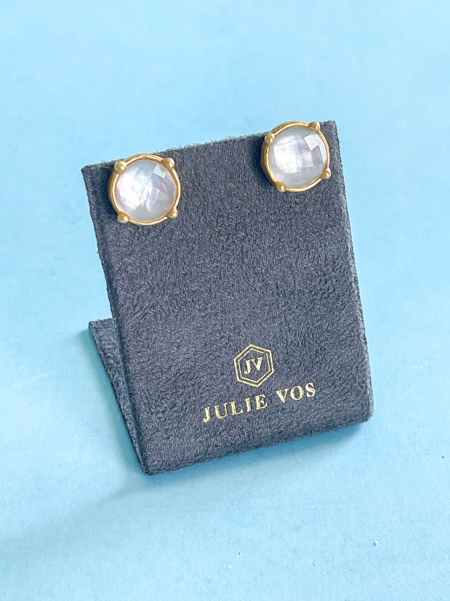 Julie Vos Clear Crystal Honey Stud