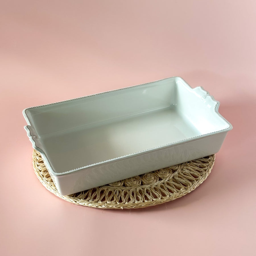 Juliska Berry & Thread 13" Rectangular Baker - Whitewash