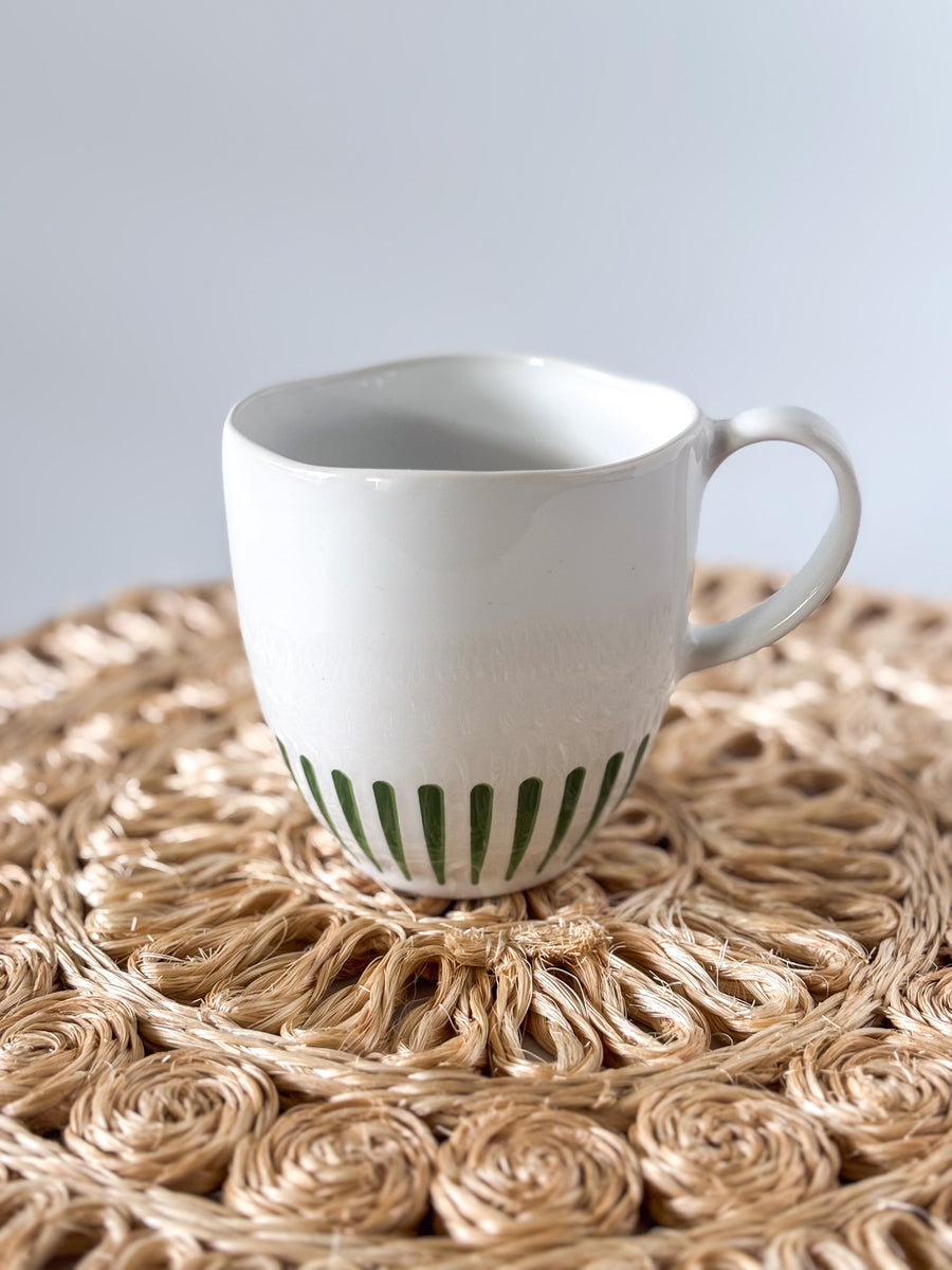 Juliska Sitio Stripe Basil Mug