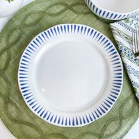 Juliska Sitio Stripe Delft Blue Salad Plate