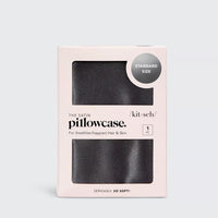 Kitsch Standard Charcoal Satin Pillow Case