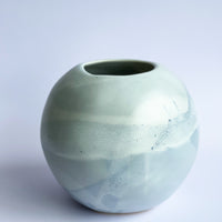Large Blue Stone Sphere Vase