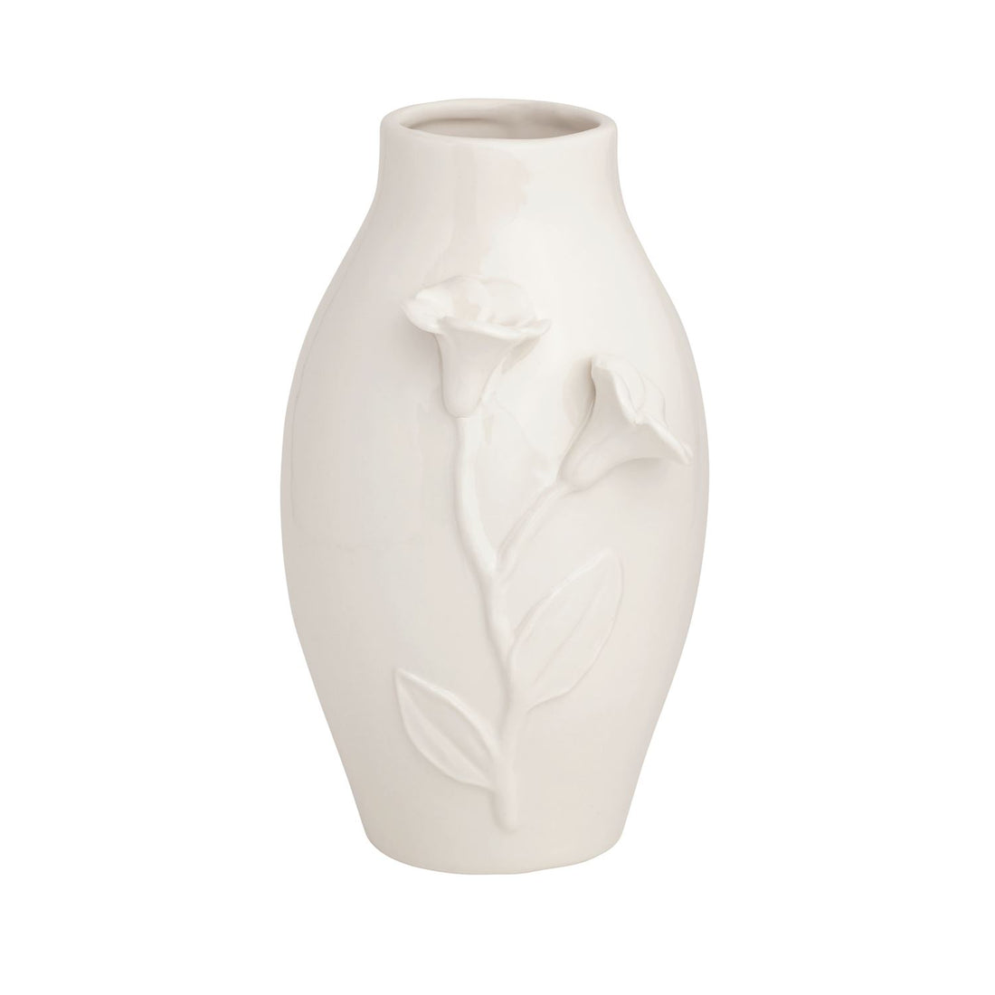 White Flower Vase