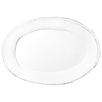 Lastra White Oval Platter