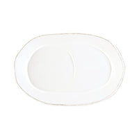 Lastra White Oval Tray