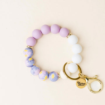 Lilac Bloom Wristlet Keychain