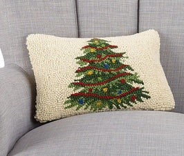 Lumbar Christmas Tree Hook Pillow