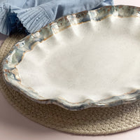 Magnolia Fluttered Oval Platter