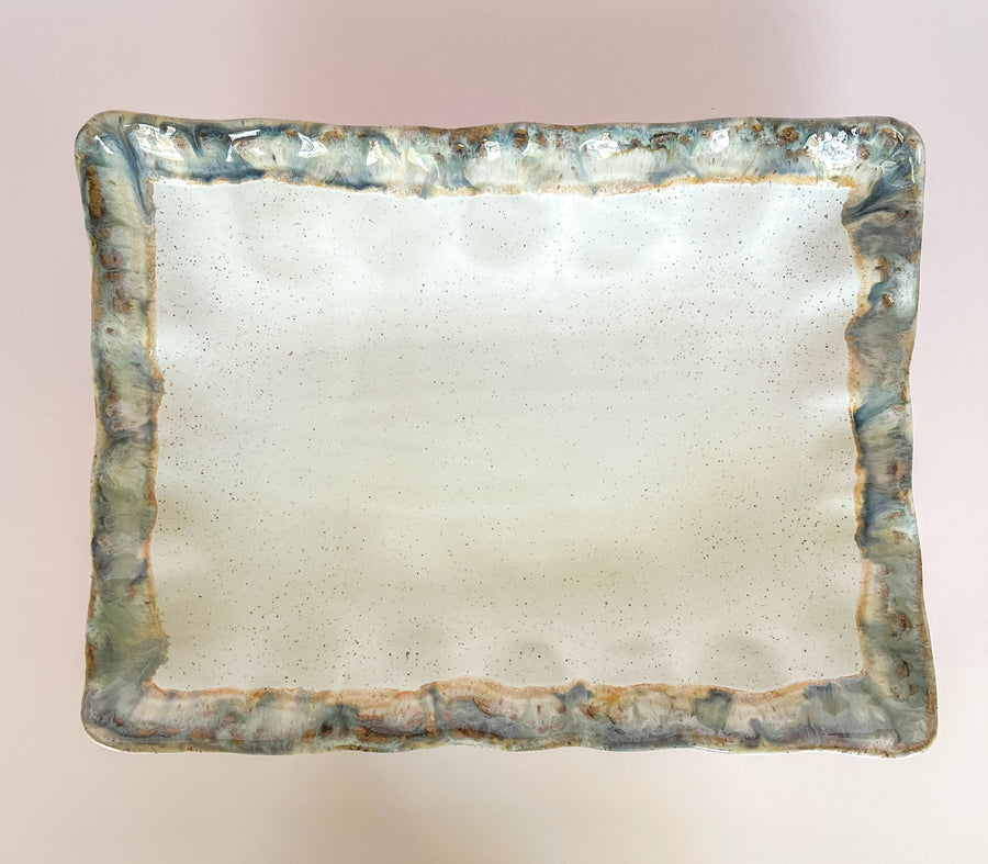 Magnolia Fluttered Rectangle Tray