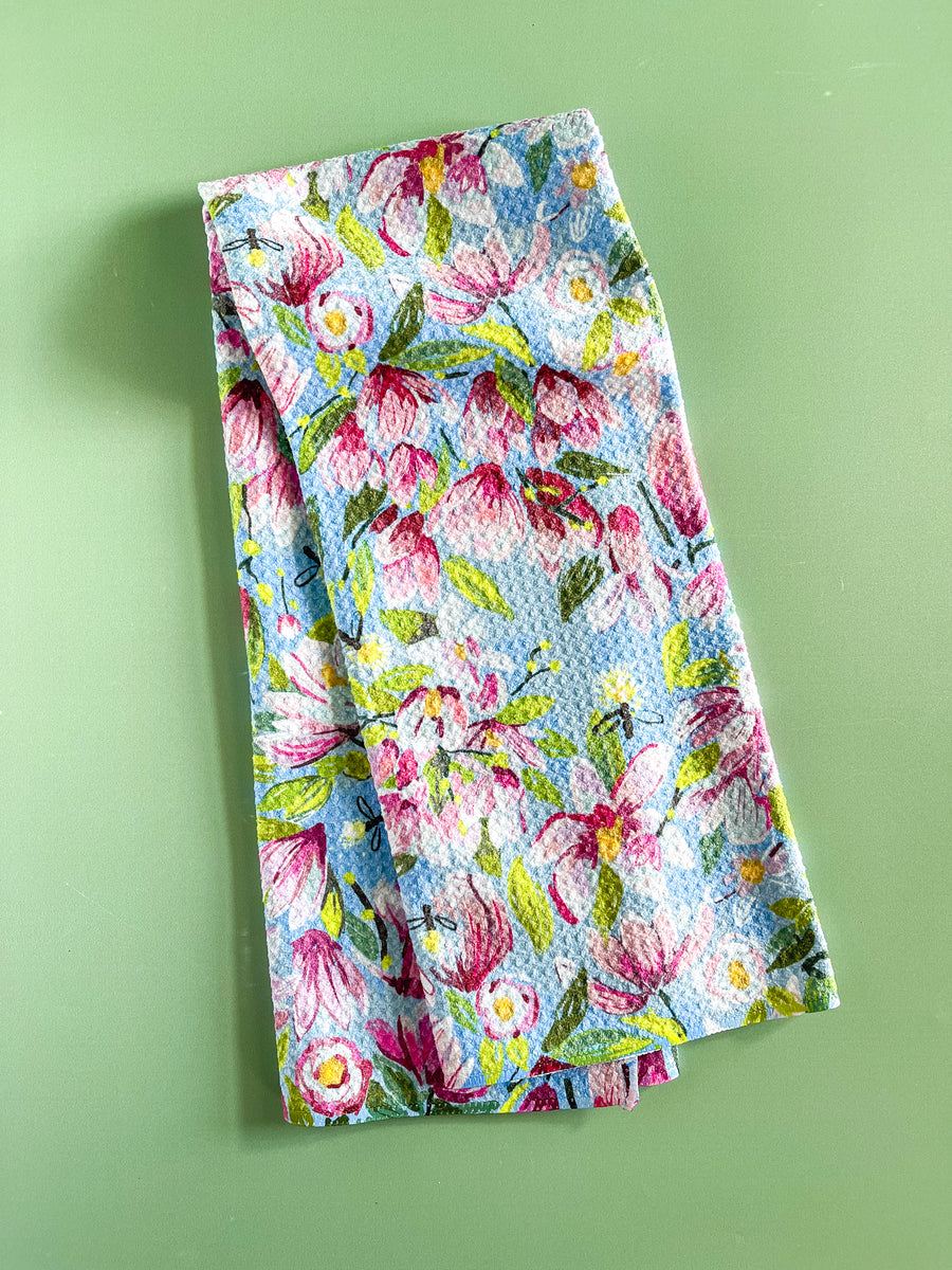 Magnolia Tea Towel