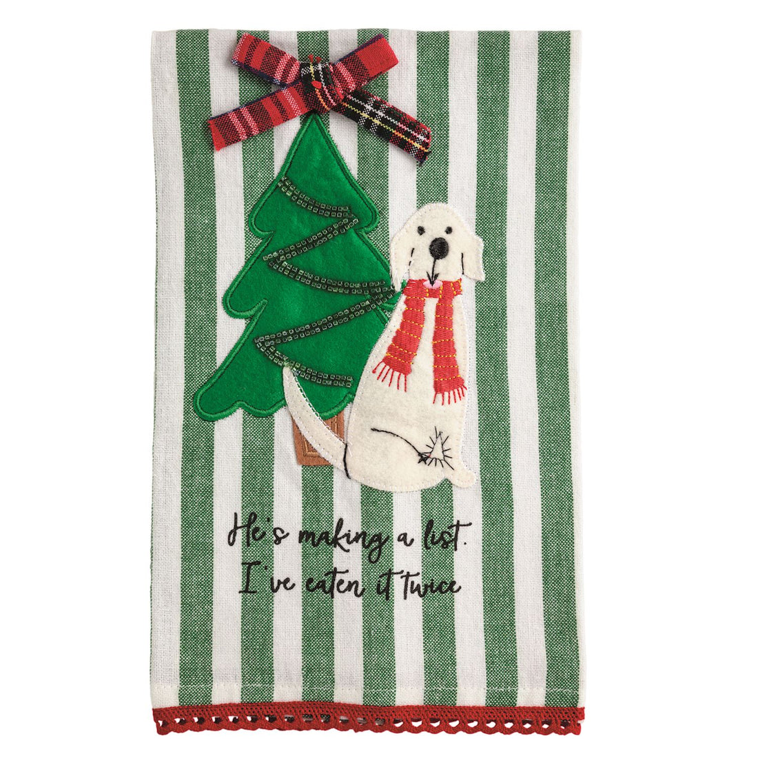 Making A List Dog Tea Towel