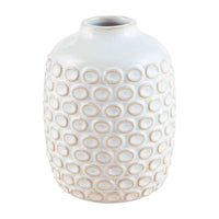 Medium Textured Vase with a Dot Pattern