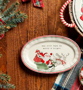 Merry And Bright Holiday Plate